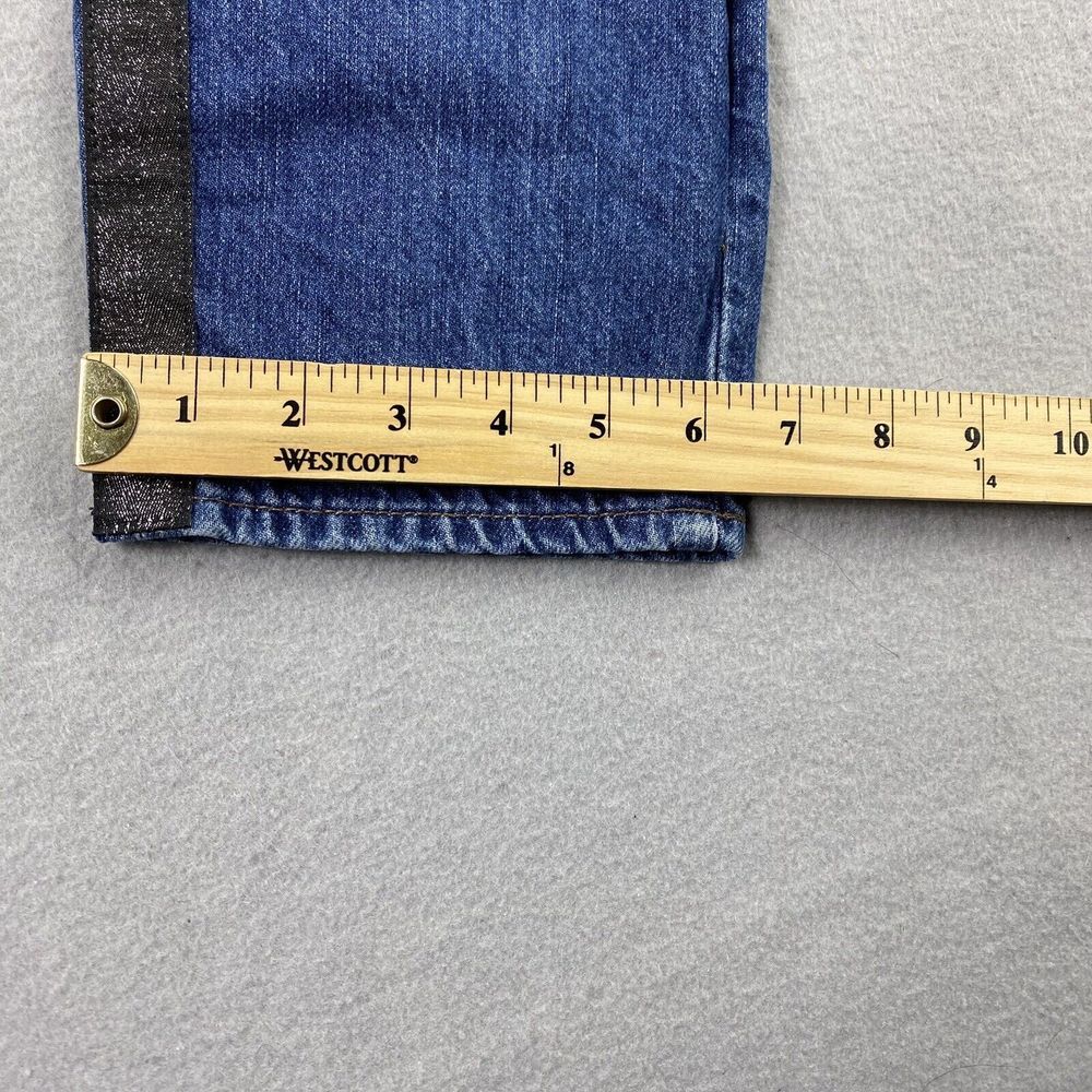 Madewell Blue Denim Ankle Jeans with Black Side Stripes - Picture 12 of 13